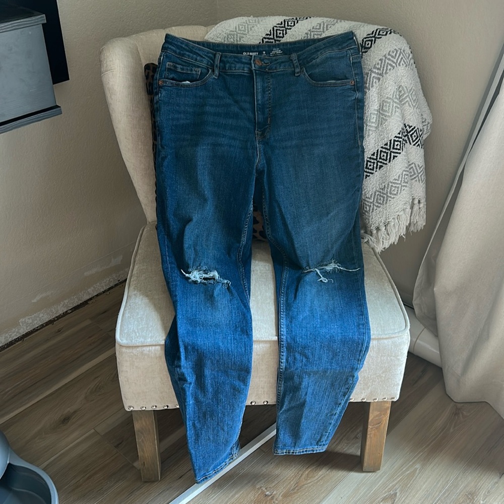 Old Navy high-rise rockstar super skinny jeans